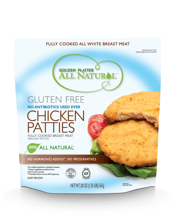 Gluten Free Antibiotic Free Chicken Patties